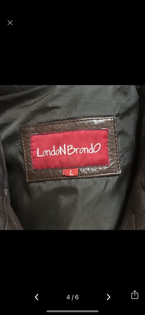 Kahverengi  Dana Deri erkek Ceket london brondo - Görsel 4