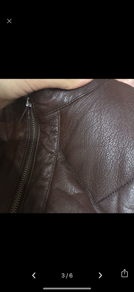 Kahverengi  Dana Deri erkek Ceket london brondo - Görsel 3