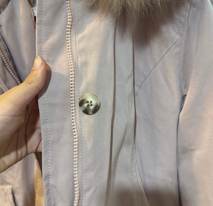 Toz pembe Kürklü Kadın Kışlık Mont - Görsel 3