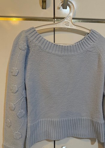 Mavi Triko Kadın Kazak - Görsel 3