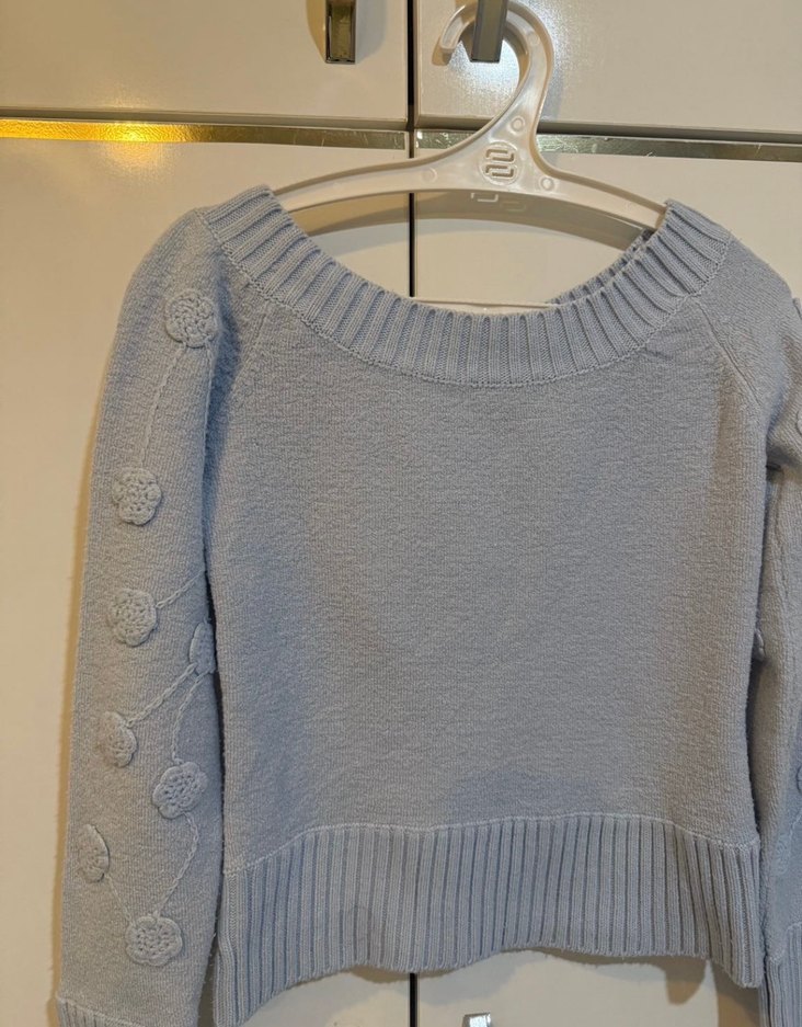 Mavi Triko Kadın Kazak - Görsel 3