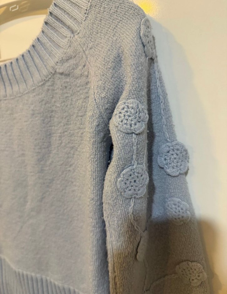 Mavi Triko Kadın Kazak - Görsel 2