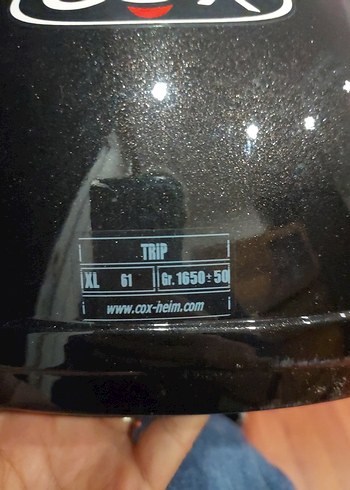 COX markaı Siyah Cam Motosiklet Kaskı - Görsel 9