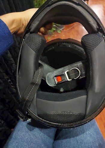 COX markaı Siyah Cam Motosiklet Kaskı - Görsel 8