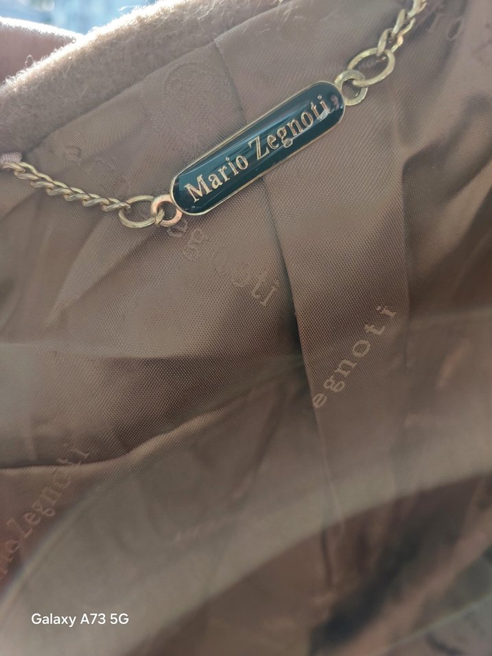 hardal Erkek cashmire Uzun Klasik Kaban - Görsel 3