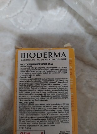 Bioderma Bioderma photoderm nude touch 50+ spf renkli güneş kremi