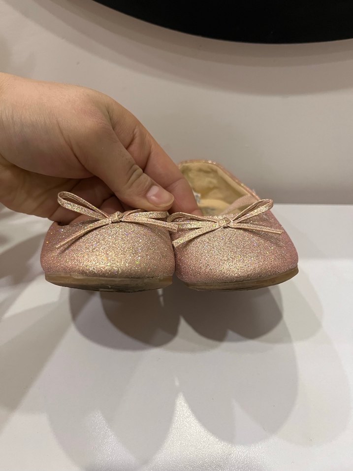 Kız Çocuk Parlak Pembe Babet Ayakkabı - Görsel 2