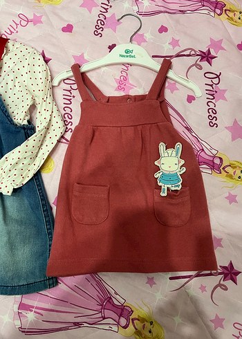 Kız Çocuk Nakışlı Triko Elbise - Görsel 3