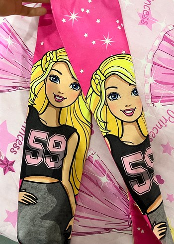 Barbie Baskılı Kız Çocuk Tayt - Görsel 6