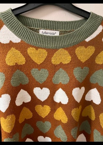 Bohem Desenli Kadın Triko Kazak - Görsel 5