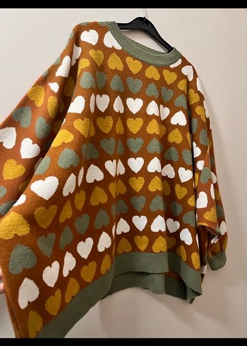 Bohem Desenli Kadın Triko Kazak - Görsel 4