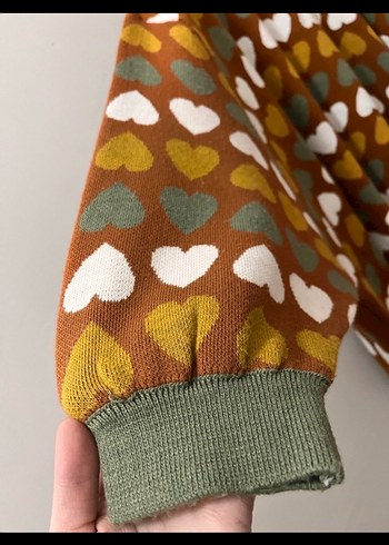 Bohem Desenli Kadın Triko Kazak - Görsel 3