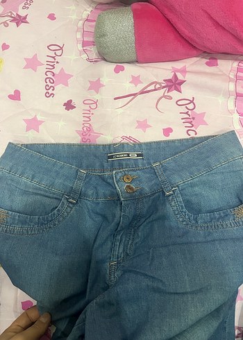 Kadın Pastel Renk Loose Fit Midi Kot Pantolon - Görsel 8