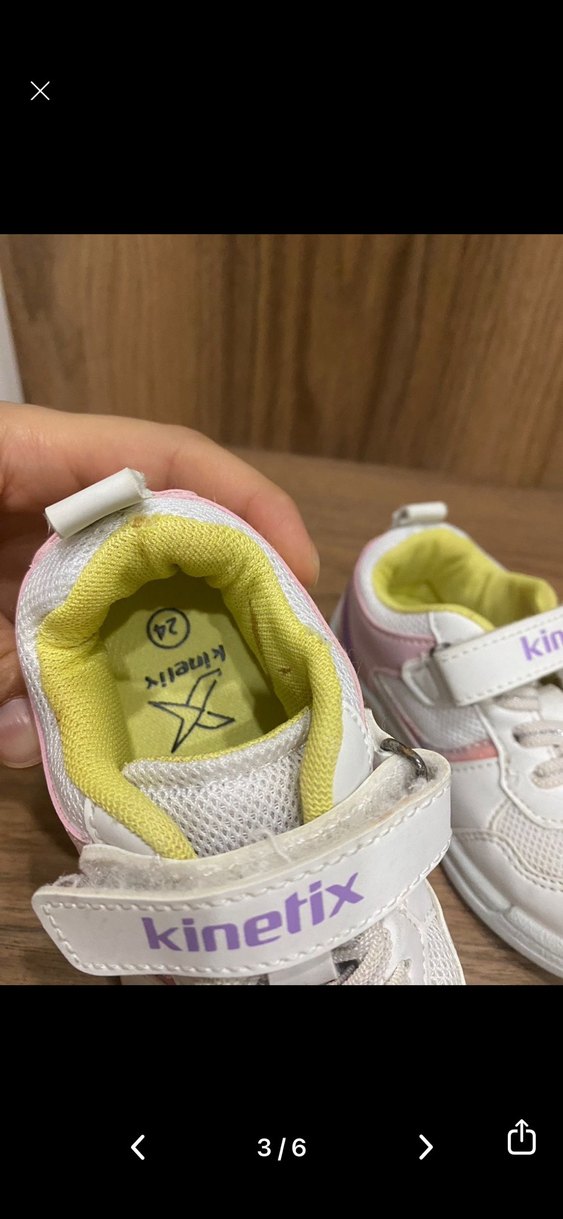 Kız Çocuk Beyaz Bağcıklı Sneaker - Görsel 3