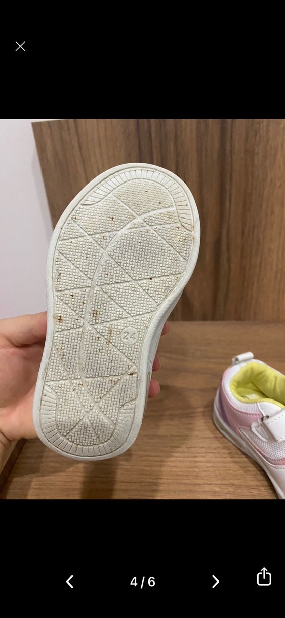 Kız Çocuk Beyaz Bağcıklı Sneaker - Görsel 5