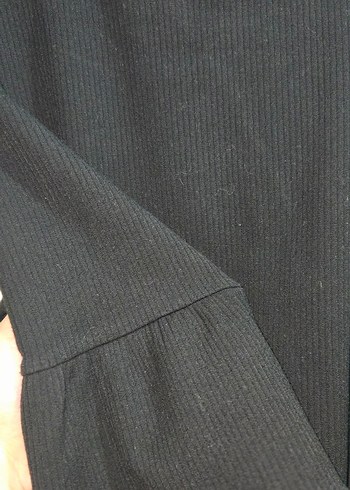 Karol Kadın Siyah Piliseli Midi Elbise - Görsel 6