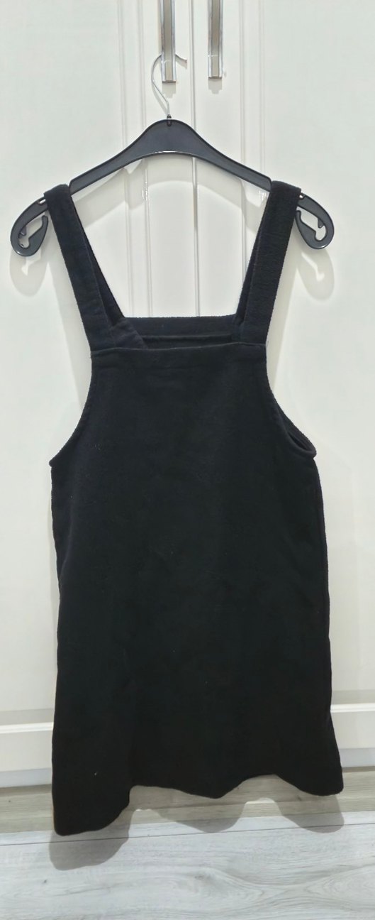 Kız Siyah Düğmeli Kolsuz Tulum - Görsel 3