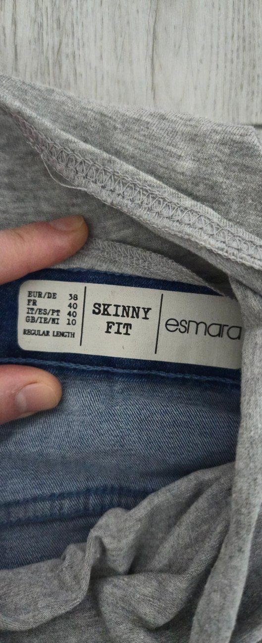 Gri Bel Destekli Hamile Kot Pantolon - Görsel 4