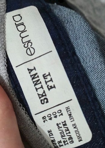 Gri Bel Destekli Hamile Kot Pantolon - Görsel 4