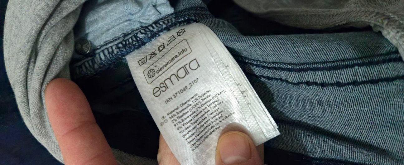 Gri Bel Destekli Hamile Kot Pantolon - Görsel 5