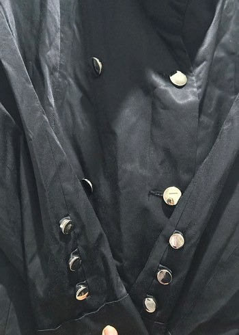 Icon marka Kadın Siyah Deri Midi Trençkot - Görsel 3