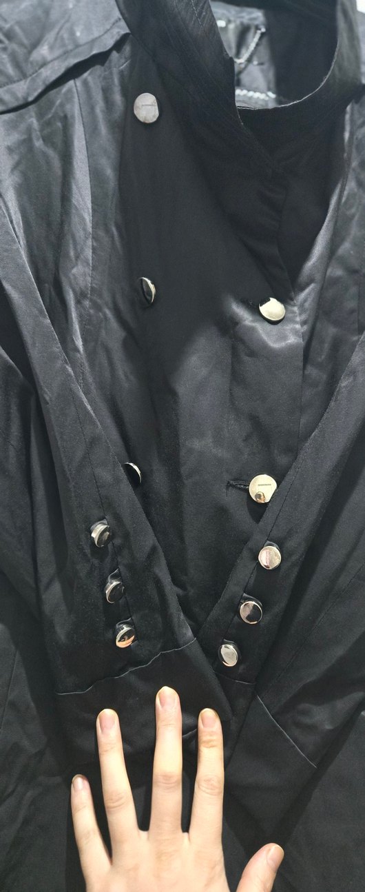 Icon marka Kadın Siyah Deri Midi Trençkot - Görsel 3