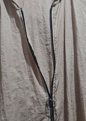 Bej Kadın Uzun Keten Ceket - Görsel 4