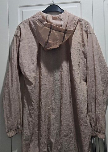 Bej Kadın Uzun Keten Ceket - Görsel 3