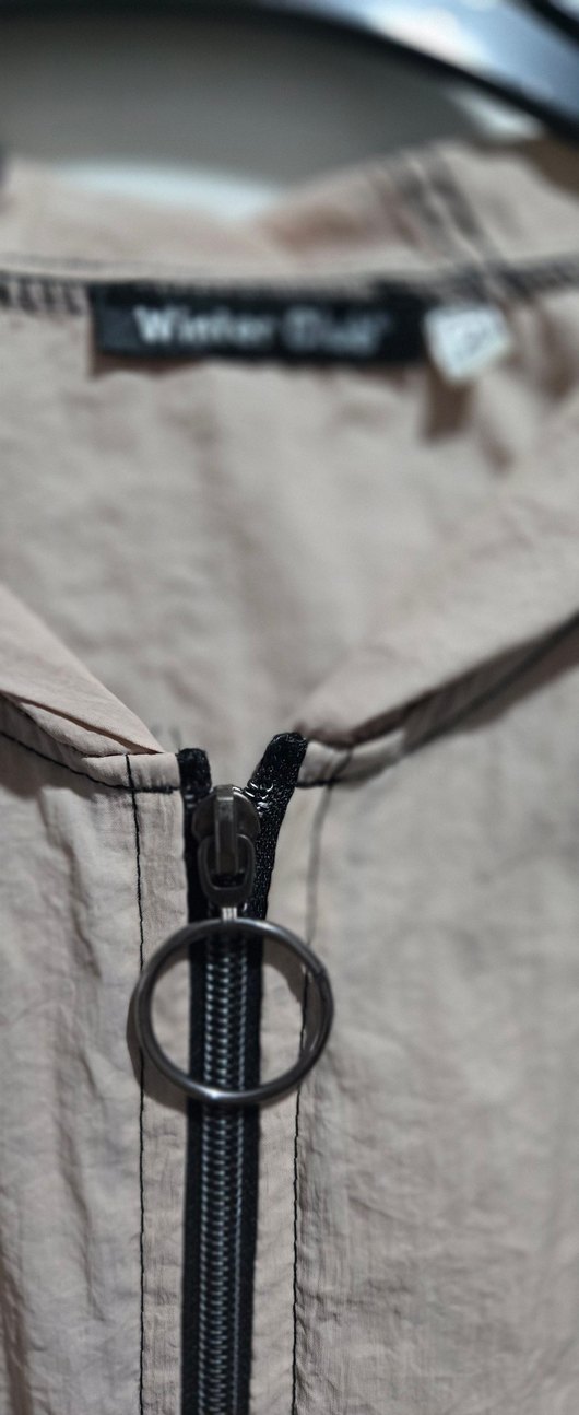 Bej Kadın Uzun Keten Ceket - Görsel 2