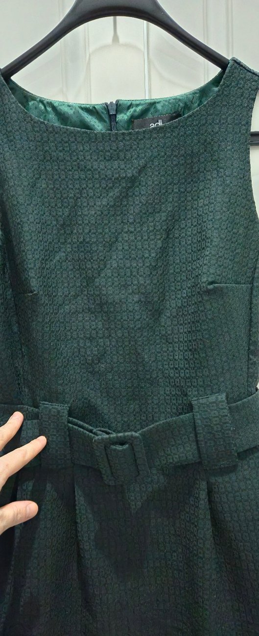 AdL jakarlı/ dokulu Elbise - Görsel 5