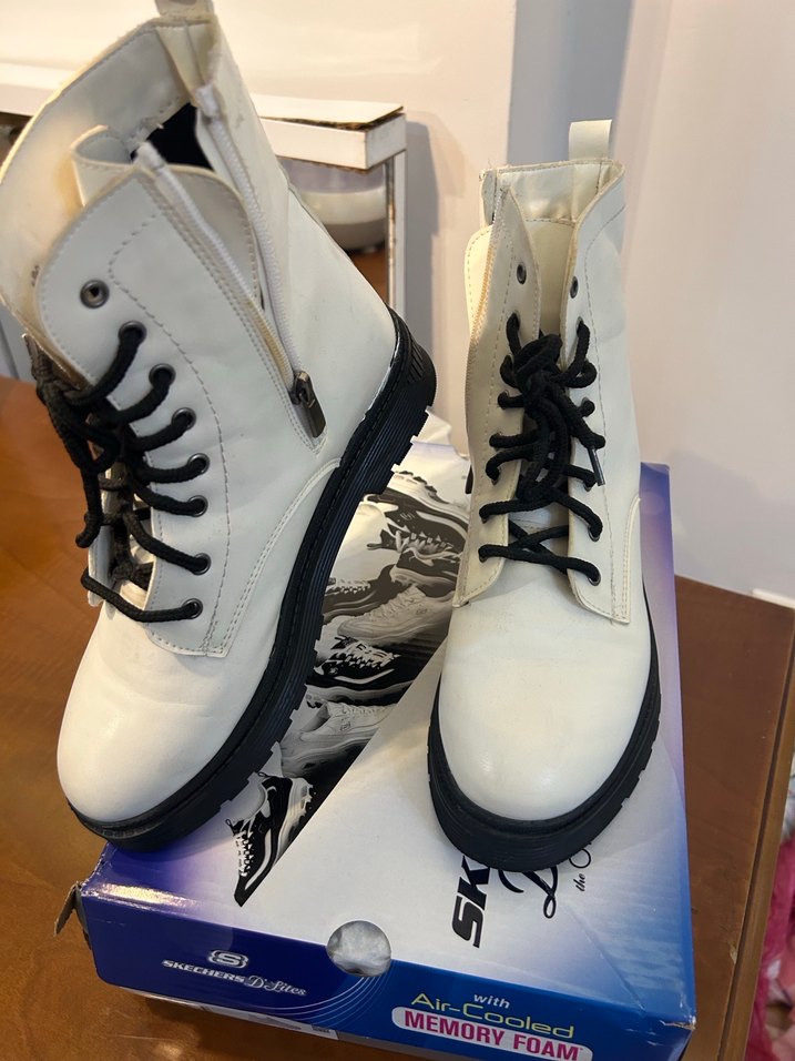 Gerçek Deri Beyaz Bot - Görsel 3