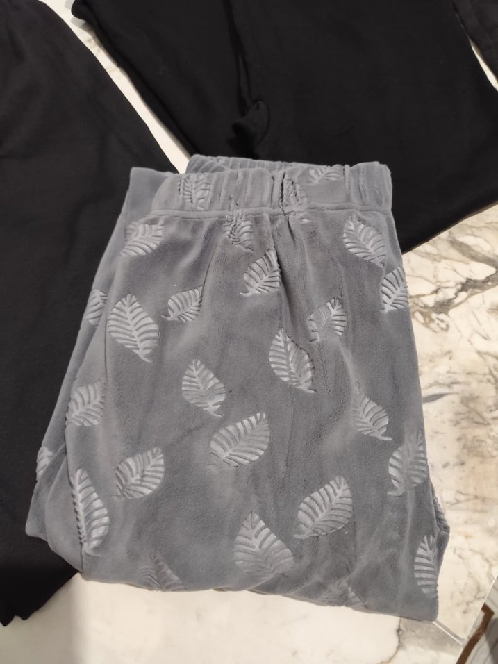 Pamuklu Rahat Kesim Polarlı pijamalar - Görsel 2