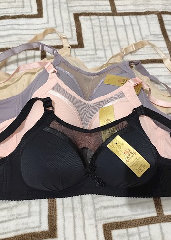 Bej ve Siyah Düz Renk Sütyen Seti - Görsel 4