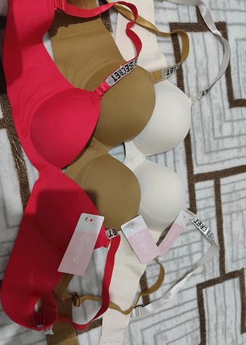 Pembe ve Gri Mini Spor Sütyenler - Görsel 5