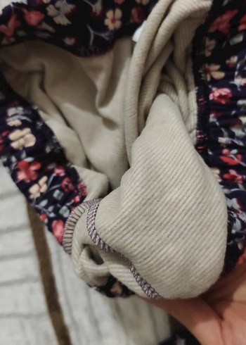 Çiçek Desenli Renkli Kadın eşofman Polarlı - Görsel 2