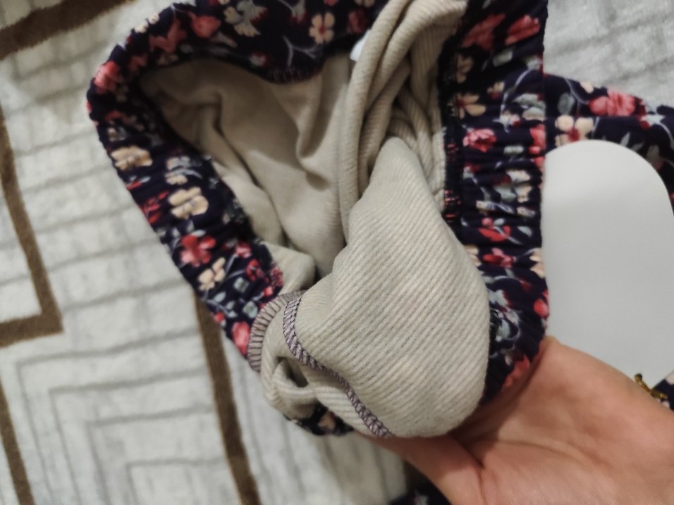 Çiçek Desenli Renkli Kadın eşofman Polarlı - Görsel 2