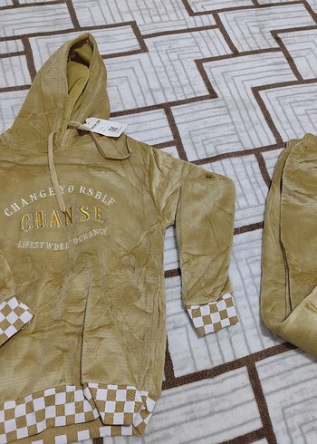 Kız Çocuk Çok Renkli Kapüşonlu eşofman takımları - Görsel 5