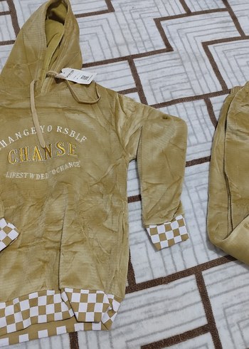 Kız Çocuk Çok Renkli Kapüşonlu eşofman takımları - Görsel 6