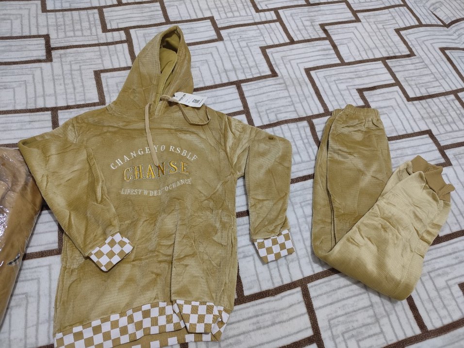 Kız Çocuk Çok Renkli Kapüşonlu eşofman takımları - Görsel 5