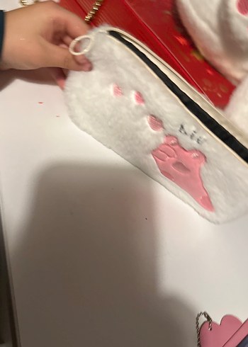 Beyaz Peluş Kedi Aksesuarı - Görsel 5