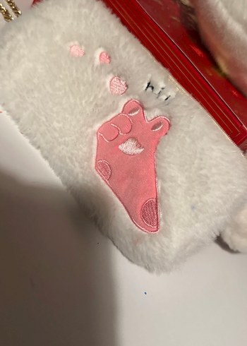 Beyaz Peluş Kedi Aksesuarı - Görsel 3