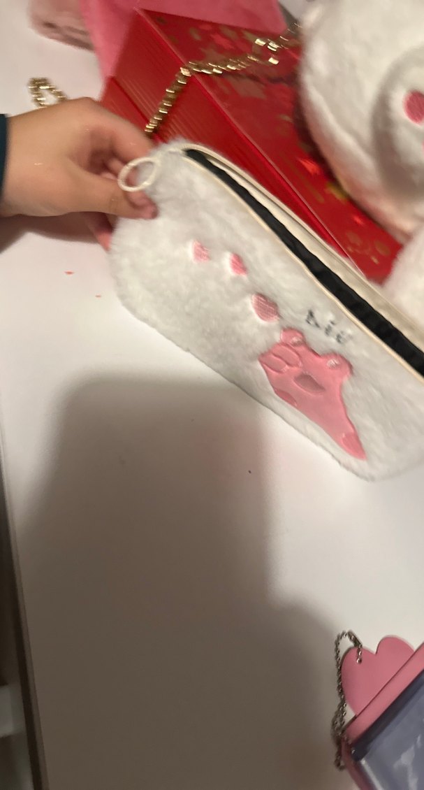 Beyaz Peluş Kedi Aksesuarı - Görsel 5