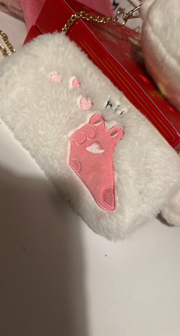 Beyaz Peluş Kedi Aksesuarı - Görsel 3