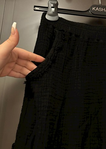 Siyah Keten Etek - Görsel 5