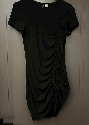 Yırtmaçlı Mini Elbise - Görsel 3