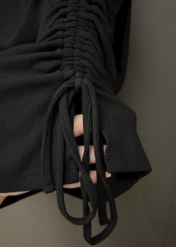 Yırtmaçlı Mini Elbise - Görsel 4