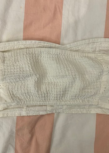 Nakışlı Mini Beyaz Crop - Görsel 4