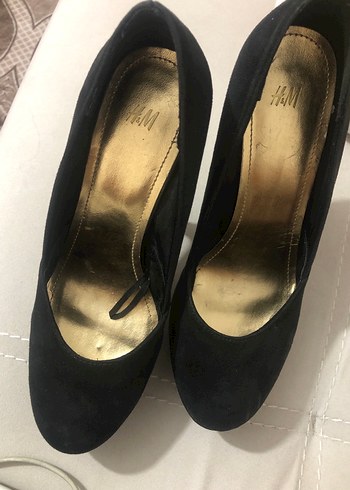 Siyah Süet Tokalı Stiletto Topuklu Kadın Ayakkabı - Görsel 2