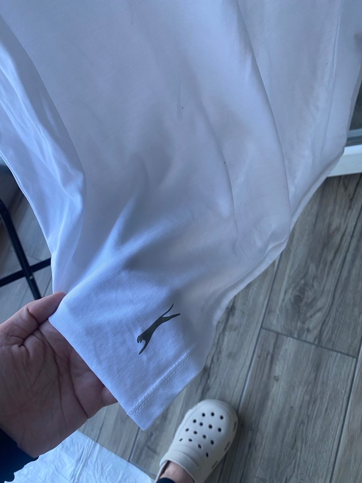 Beyaz Erkek Kısa Kollu Basic Tişört - Görsel 4