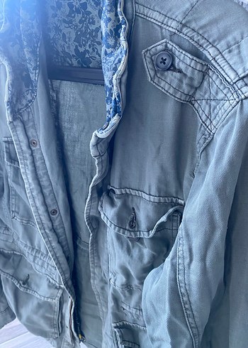 Uzun Kollu, Düğmeli Kadın Erkek Ceket - Görsel 3